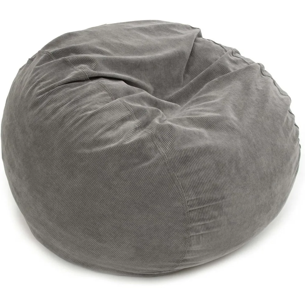 Bean Bag Chair, Convertible Chair Folds from Bean Bag to Lounger, As Seen on Shark Tank, Grey - Full Size