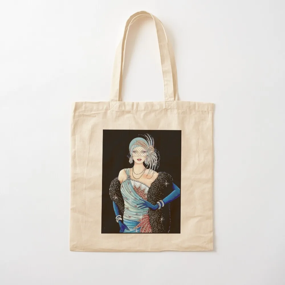 FLAPPER : Vintage 1934 Beautiful Fashion Magazine Advertising Print Tote Bag Shopper bag custom tote bag Canvas Tote