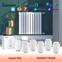 Sonoff TRV Zigbee Thermostatic Radiator Valve Smart TRVs Floor Heating Control Systerm Home Assistant Automation TRVZB Alexa