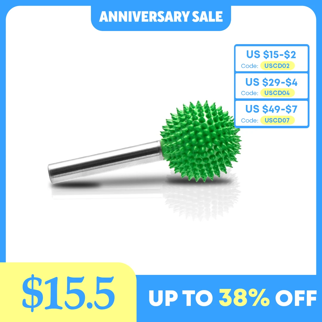 

CAELUM Extreme Coarse Sphere Rotary Burr Mould Carving Tools 1⁄4" Shaft Abrasive Alloy Steel Suit Multi-Dremel Tools