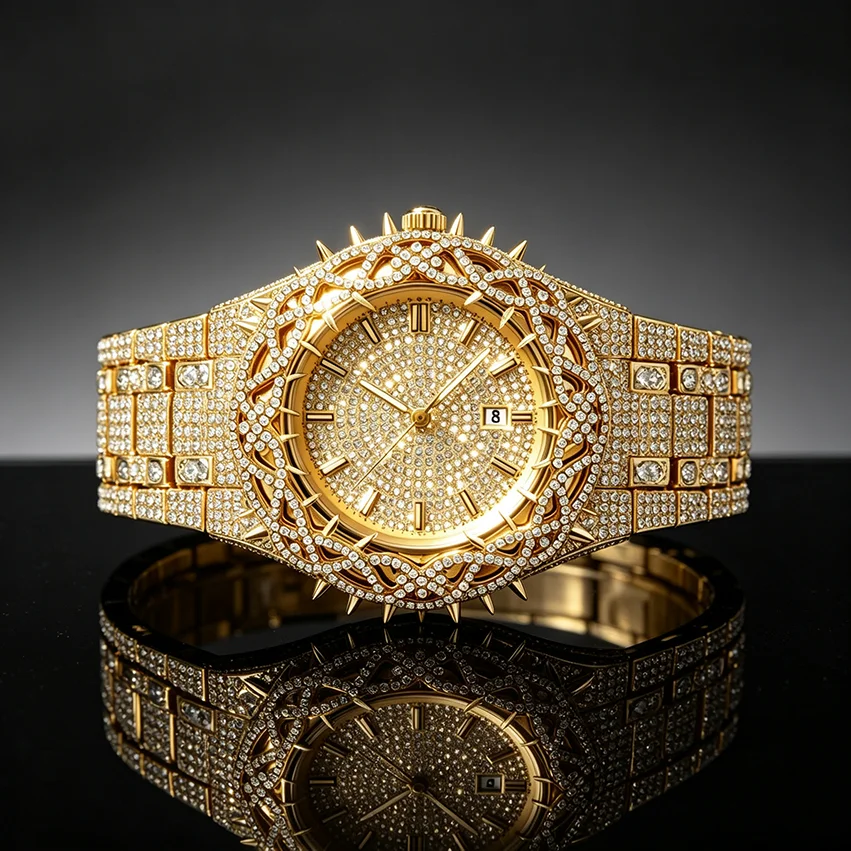 남성용 고급 패션 다이아몬드 시계, 최고급 브랜드, 화 - Luxury Watch Iceberg 리뷰 및 가격