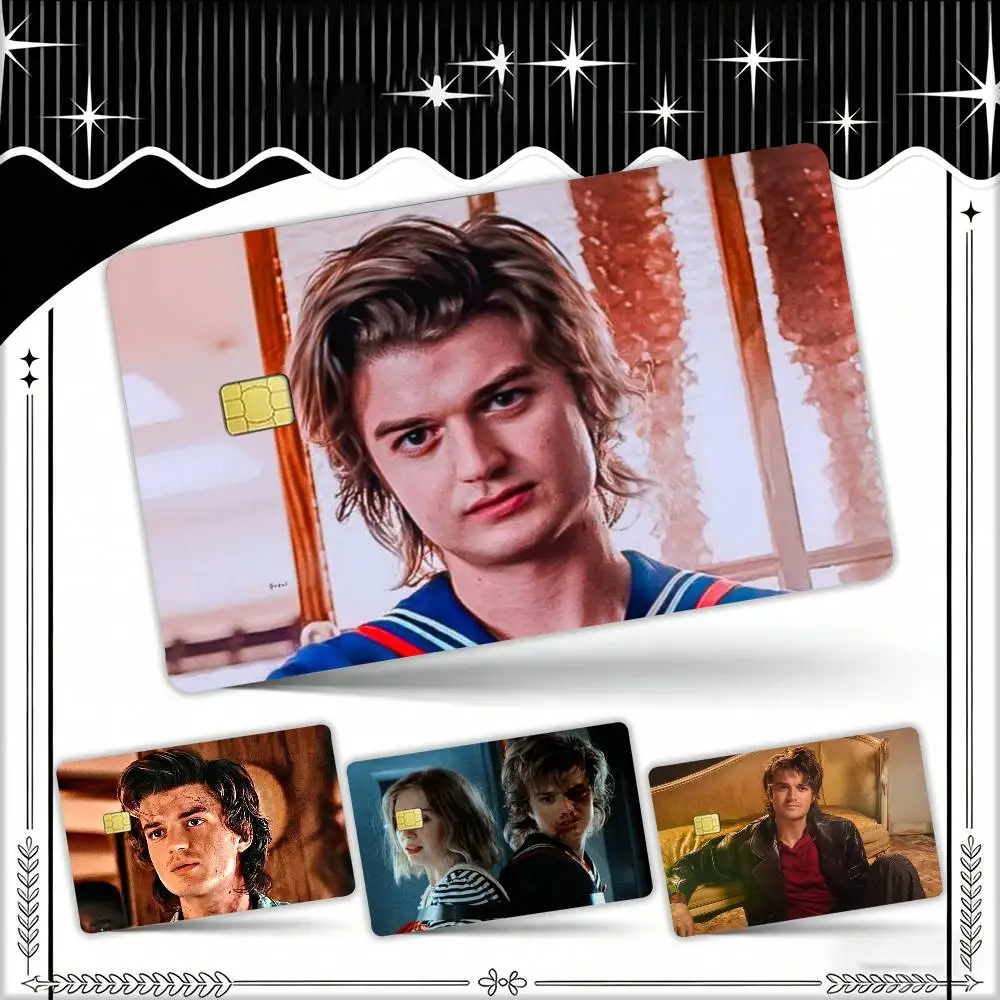 

Actor Joe cool Keery Waterproof Film Skin Cover Credit Card Stickers Debit Front Bank Bus Pass