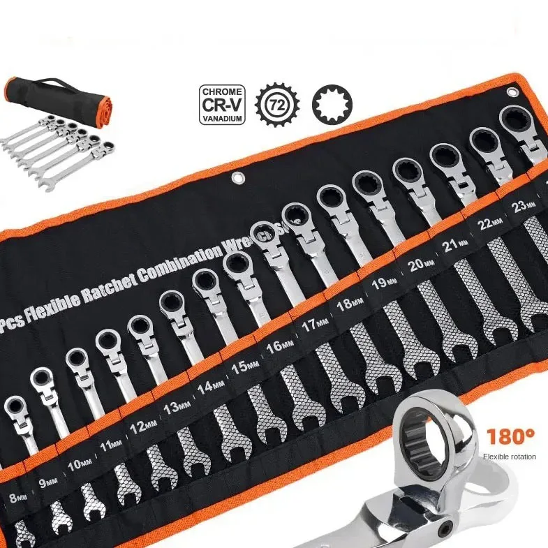 Professional Wrench Set Kit Multifunctional Ratchet Wrrench Torque Special Work Tools Wrench Ratchet Key Hardware Hand Tools