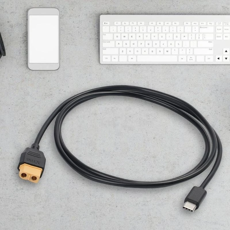 E8BA USB C à XT60 Câble adaptateur féminin 100W rapide pour les les modèles