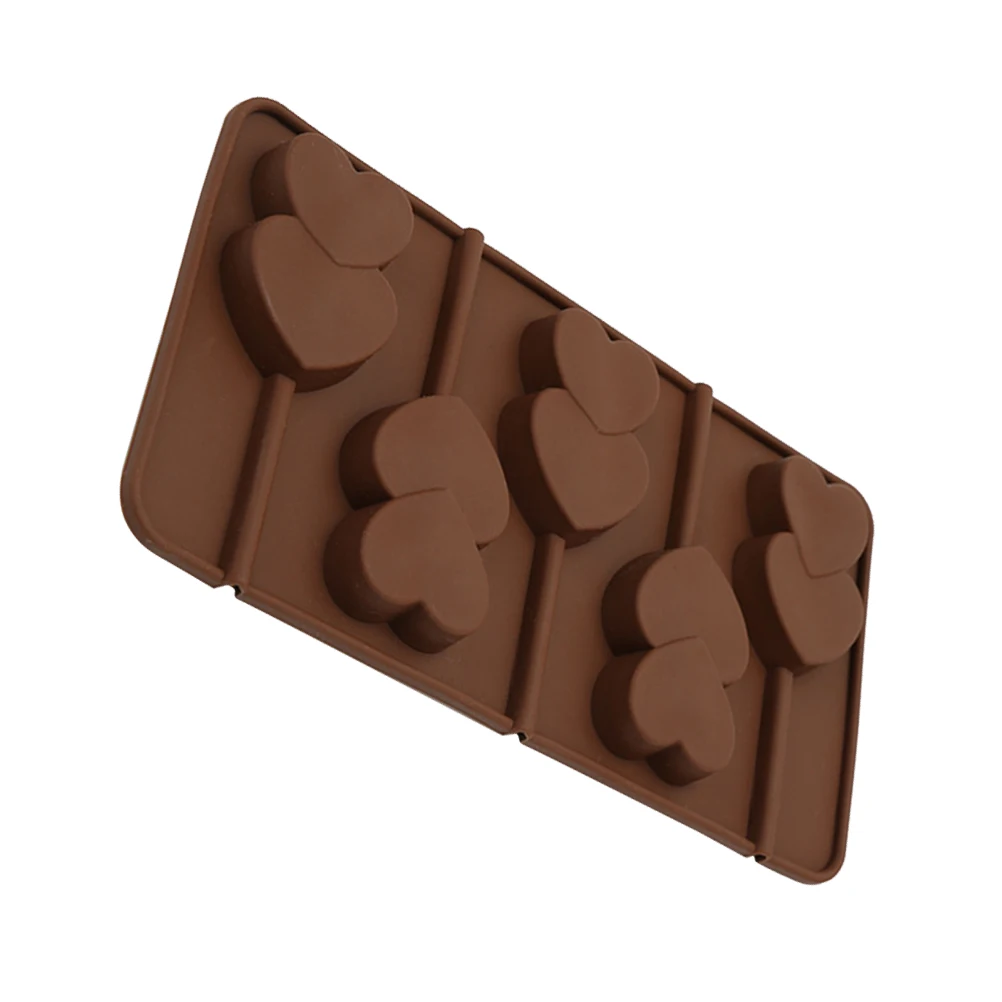 

Heart Shape Silicone Baking Mold DIY Chocolate C y Maker Lollipop Tray Oven Freezer Safe Cookie Decor Tool