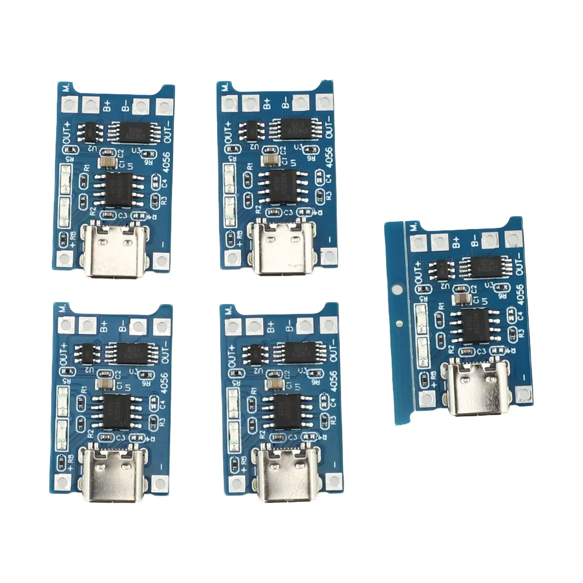 5Pcs Type C USB 5V 1A Li-ion Lithium For Battery Charging Board With LED Indicator For DIY Power Bank For Charger