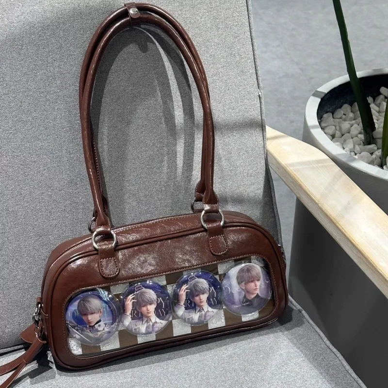 Cute Love Embroidered Itabag Women Sweet Cool Spice Girl Shoulder Bag Japanese Two-dimensional Versatile Commuter Cross Body Bag