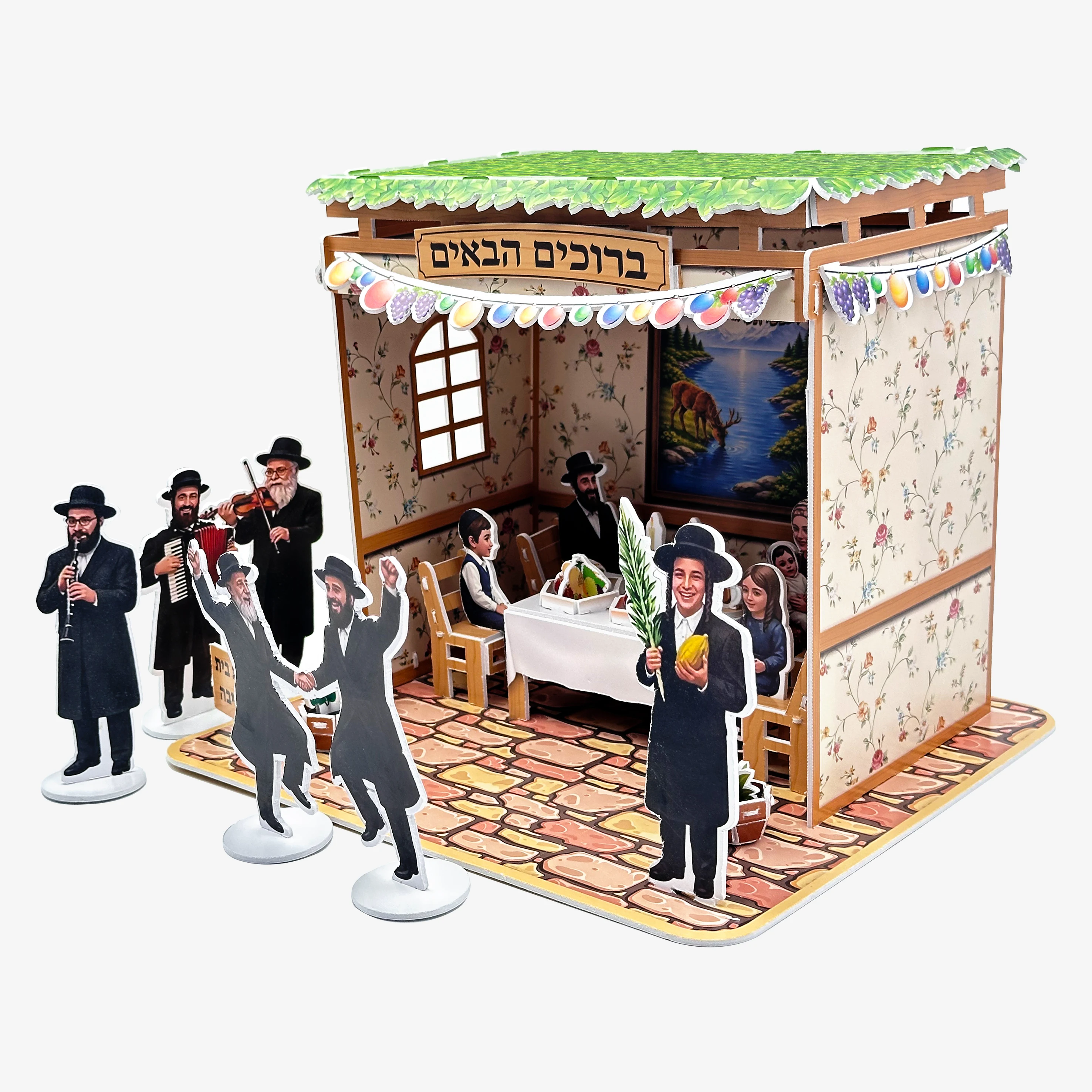Creative Amazing 3D Puzzle Assembly DIY Sukkah Judaica Craft Kit for Kids Handmade Gift