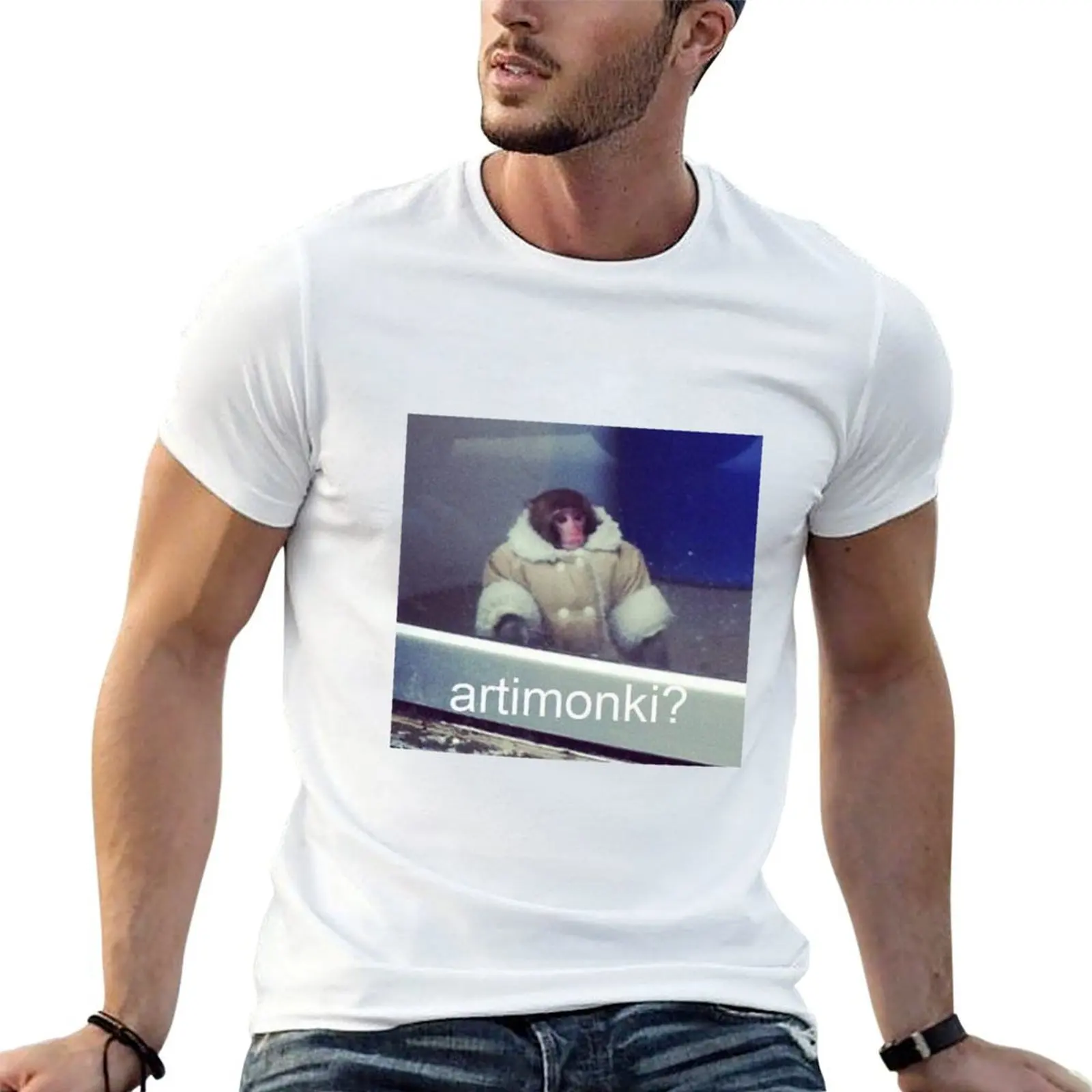 

Arti Monki T-Shirt t shirts for man cotton soft t shirts cotton 100% t shirts designer T-shirt