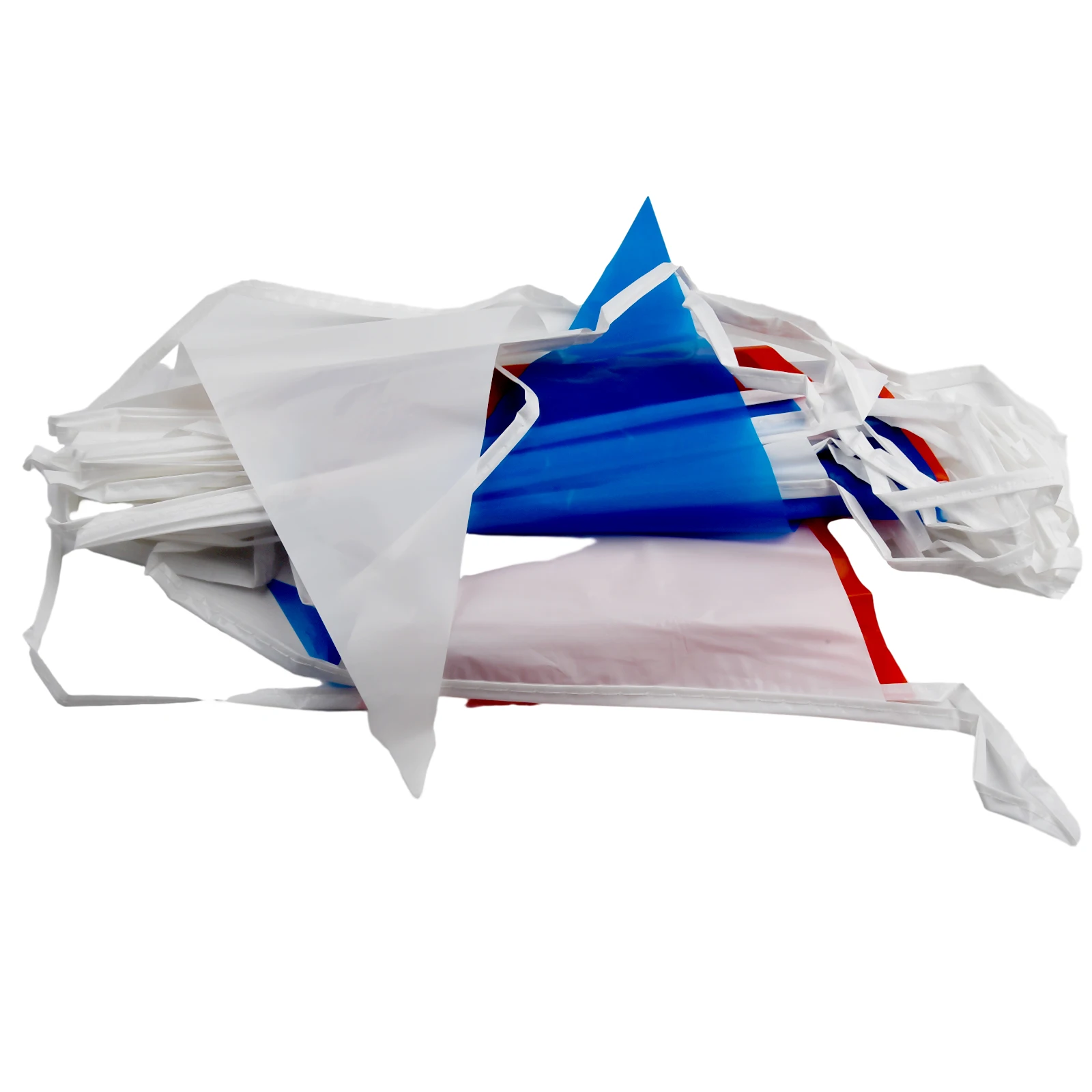 Bunting String Flag Triangular String Flag Fundraisers 18m Length 20*30cm 50pc Blue Party Supplies Red Triangular