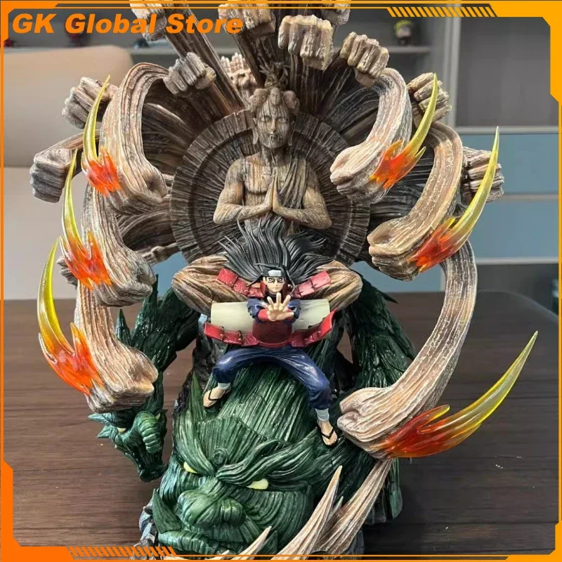 Figura de Anime NARUTO de 35cm, modelo periférico de PVC Senju Hashirama, estatua coleccionable, adornos de decoración de escritorio, regalos de cumpleaños, juguete