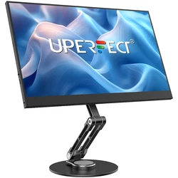 UPERFECT VESA Monitor Desk Mount Single Monitor Stands Freestanding Fits 12'' to 22'' Computer Screen with Height Adjustable