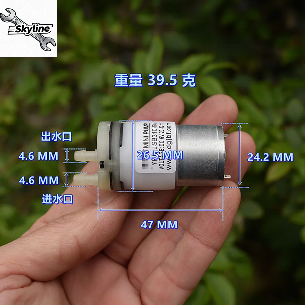 Miniature self-priming pump 310 diaphragm pump, suction pump DC5V-6V water dispenser, tea maker, water pump