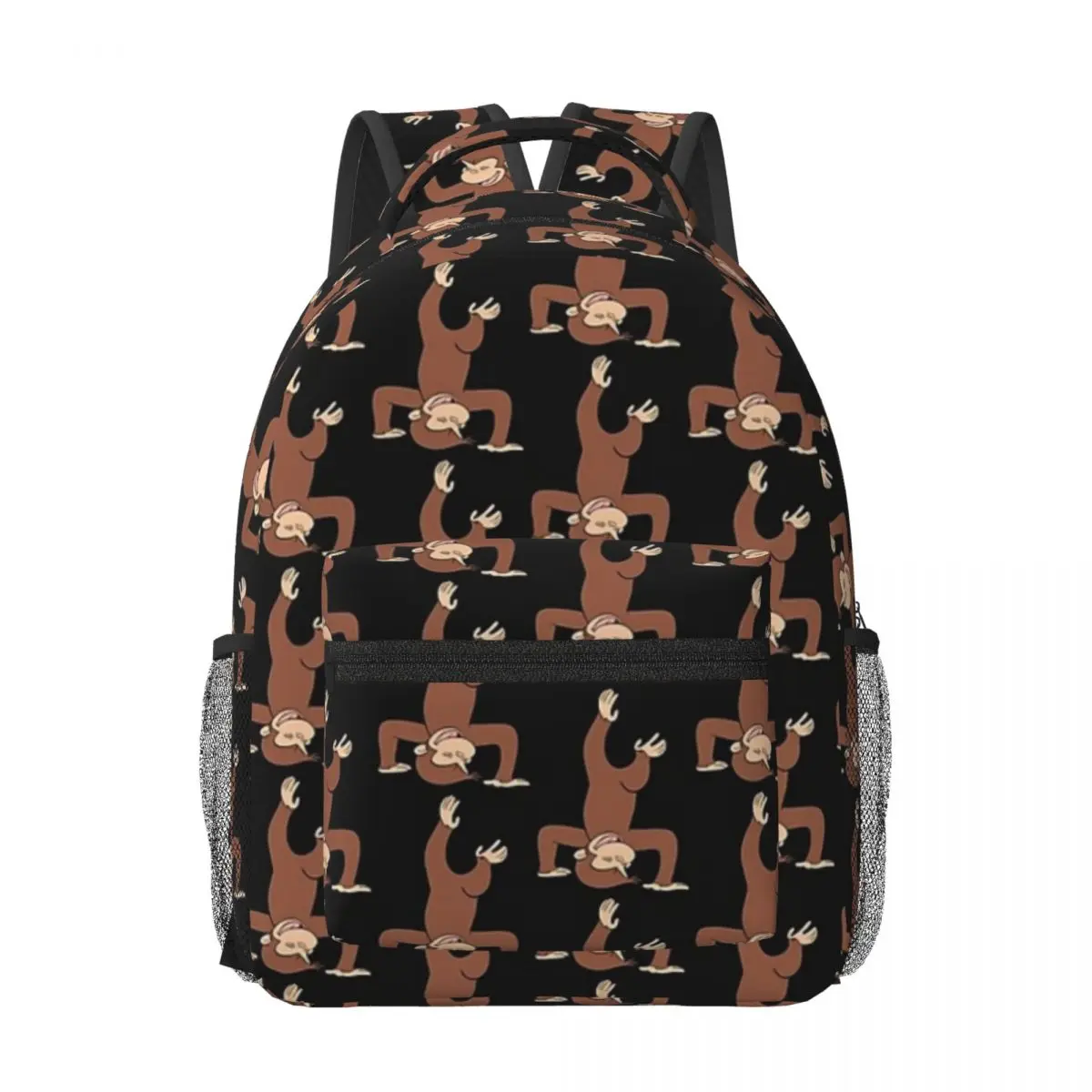 

Curious George Woman Backpacks Boys Girls Bookbag Waterproof Children School Bags Portability Laptop Rucksack Shoulder Bag