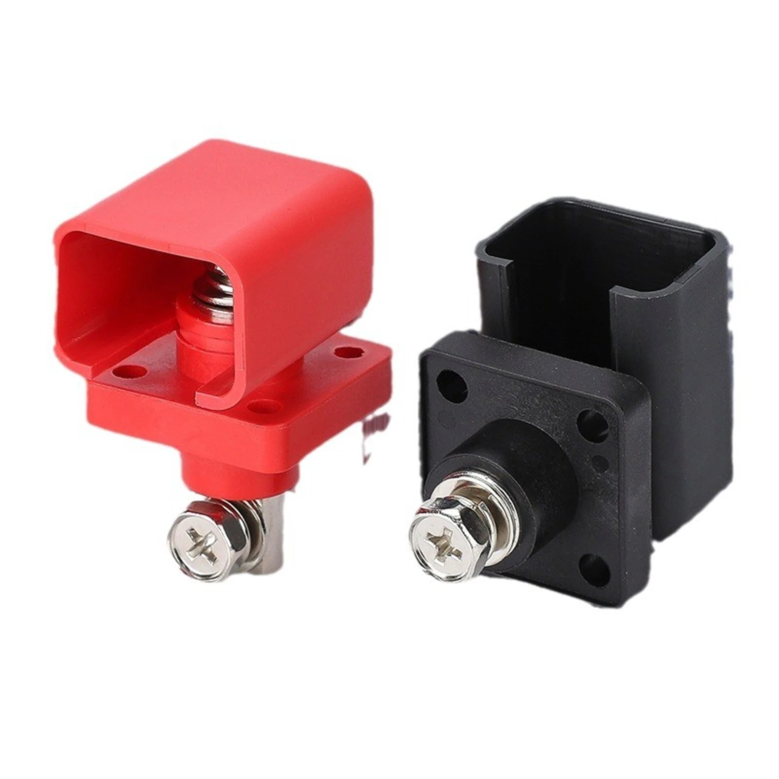 Battery Terminal Block with Stud Heavy-Duty Battery Terminal with Insulated Shell Busbar Corrosion-Resistant Long-Lasting