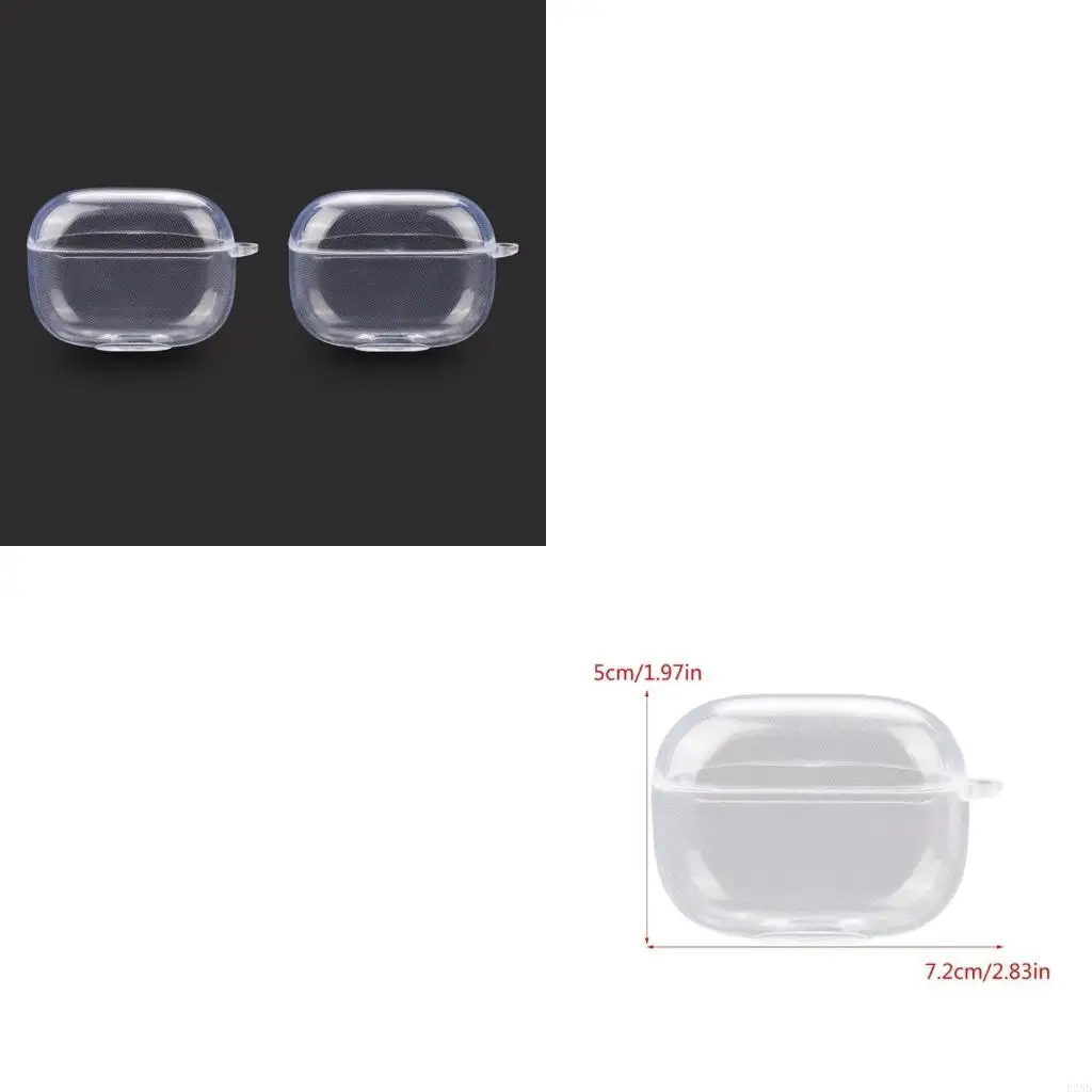 

TPU Case Earphone Pouches Cover AntiScratch Transparent for Realme Buds T300