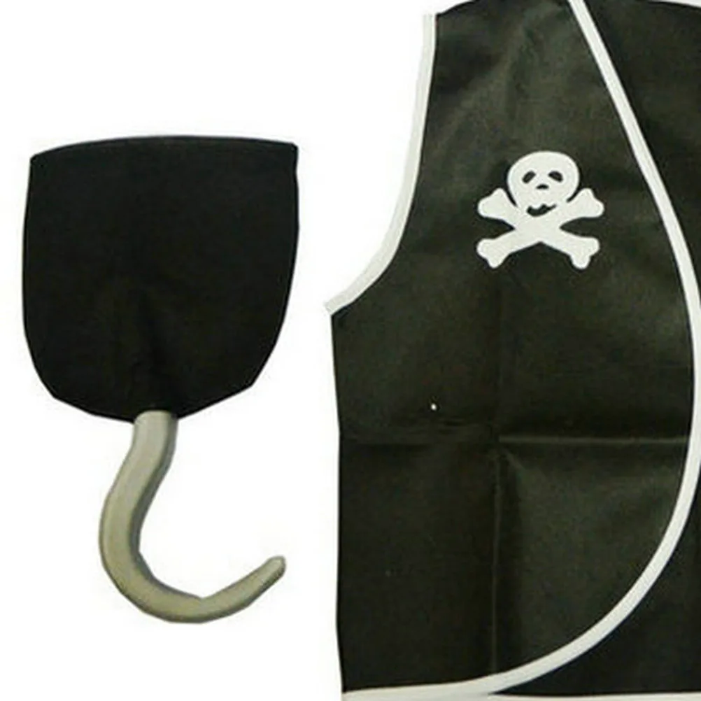 Disfraz de pirata para niños, trajes de vestir de Halloween para niño, Cosplay de imitación, no tejido, cómodo, evento de juego de rol, Festival al aire libre, 5 uds.