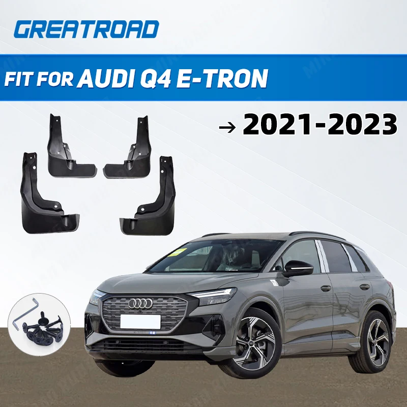 Car Mud Flaps For  Audi Q4  E-TRON 2021 2022-2023 Mudflaps Splash Guards Mud Flap Mudguards