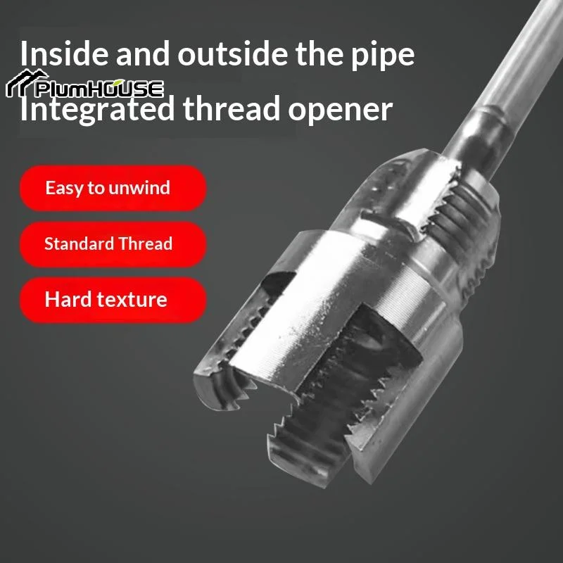 

Precision Water Pipe Thread Opener Set For DN15 DN20 Integrated Steel Hand Tool For Smooth Pipe Threading