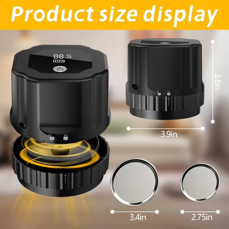 

Home Use Mason Jar Vacuum Sealing Machine Portable Device for Food Preservation and Airtight Storage