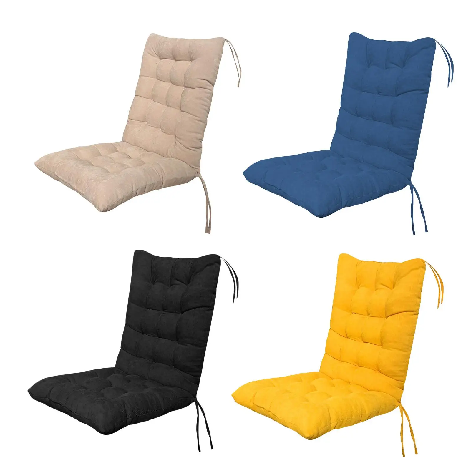 Dining Chair Cushion Chair Pad Backed with Ties Thick Soft Rocking Chair Cushion Seat Cushion for Dining Room Indoor Outdoor