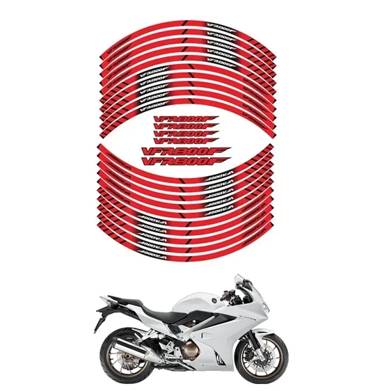 FOR HONDA VFR800F Motorcycle Parts Contour Wheel Decoration Decal Sticker - C