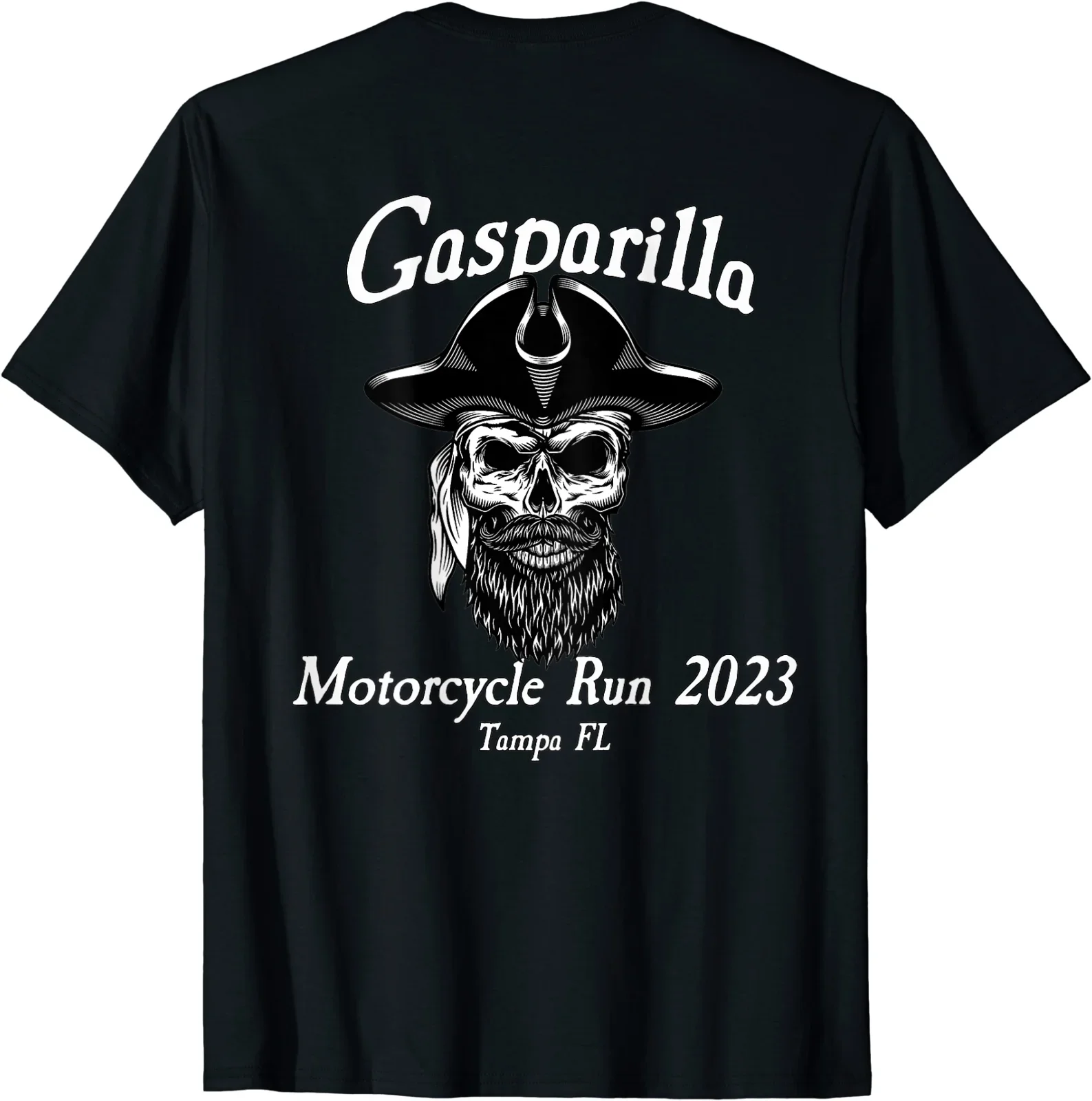 

Gasparilla Motorcycler Runs 2023 T-Shirt Men's 100% Cotton Casual T-shirts Loose Top Size S-3XL