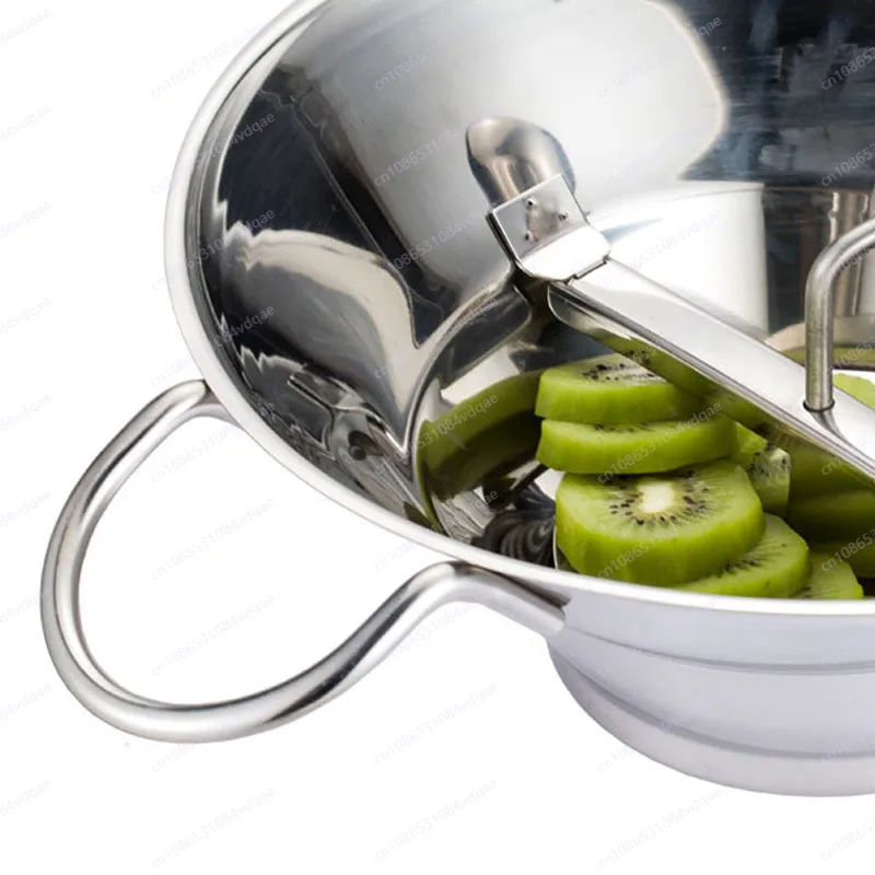 304 Stainless Steel Mud Grinder Western Potatoes and Vegetables Manual Grinder Puree Grinder Stirrer Sauce Machine