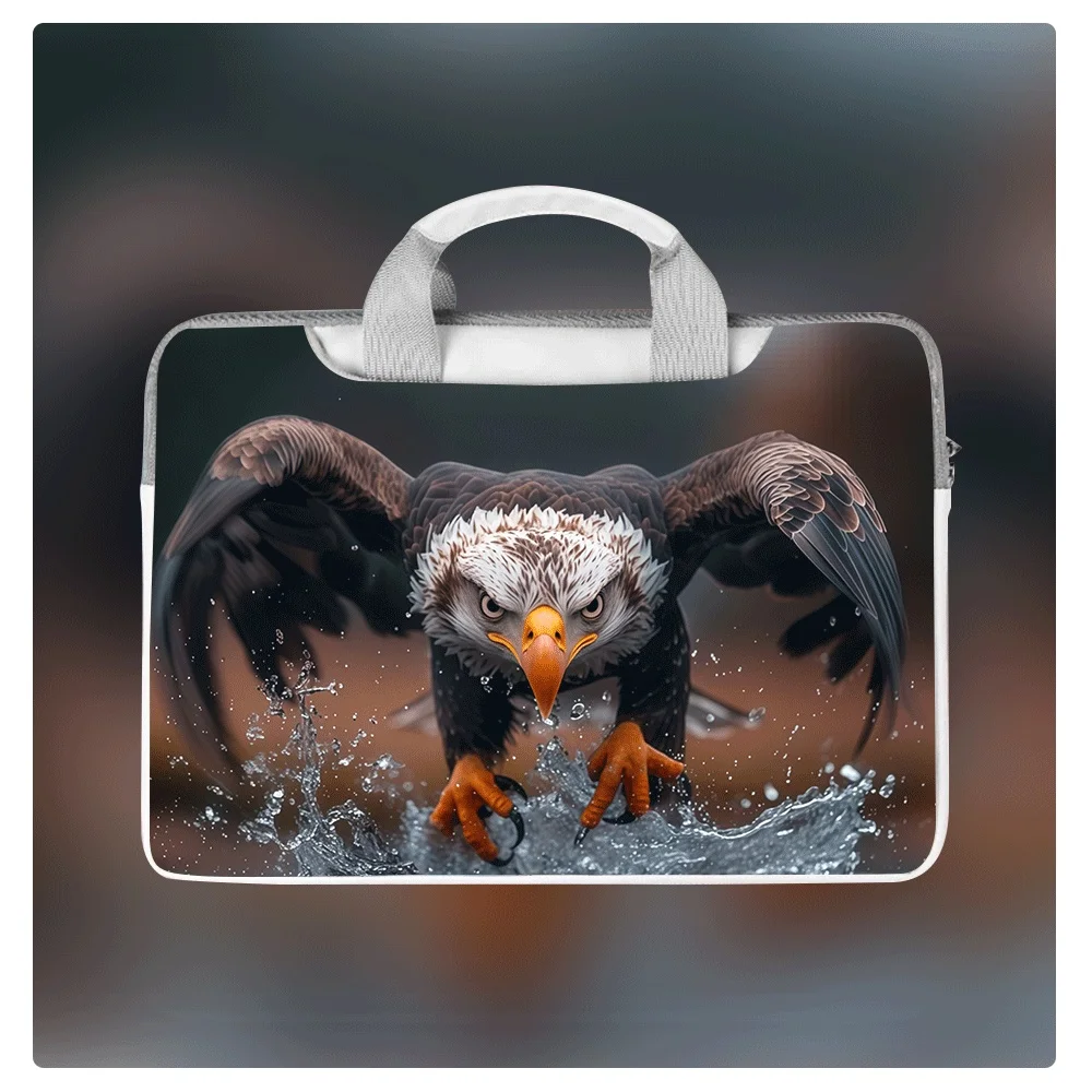 

Kawaii Eagle Crossbody Laptop Bag Hand Crossbody Bag 12-16 Inch PU Waterproof Shockproof Shoulder Bag for Laptop Tablet Case