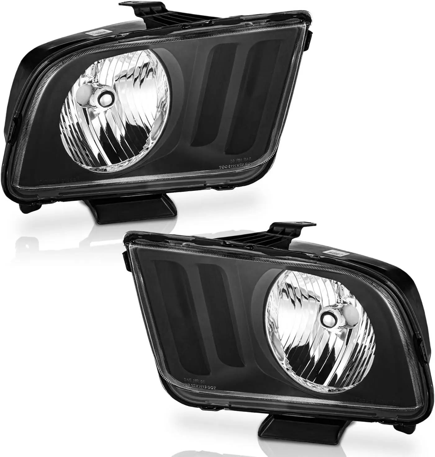 

Галогенные фары, совместимые с Ford Mustang 2005-2009 годов (не подходят для заводских ксенонов), замена фар на 2005 2006 2007 гг.