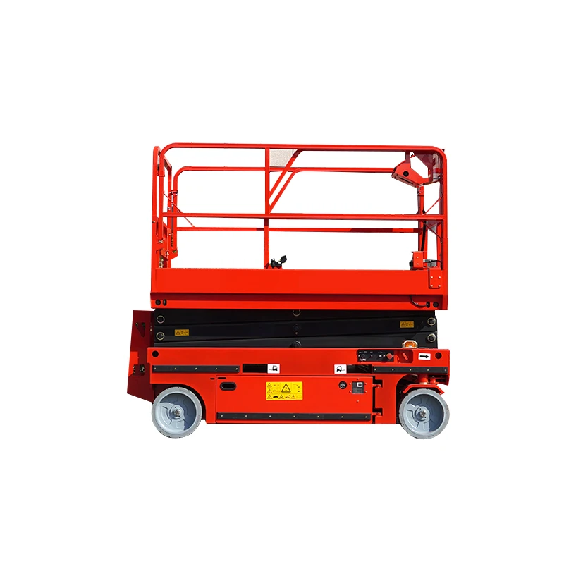 High Quality High Rise 500kg 8m 10m 12m Electro-hydraulic Scissor Lift Hydraulic Mobile Skyjack Scissor Lift for Sale