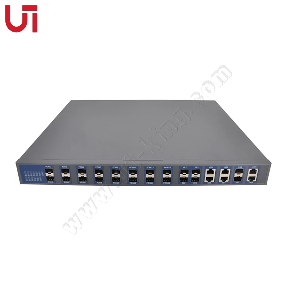 Fiber to Home 1U Gpon OLT 16 port for FTTH network Fiber Optica Equipment Equipamento de fibra optica