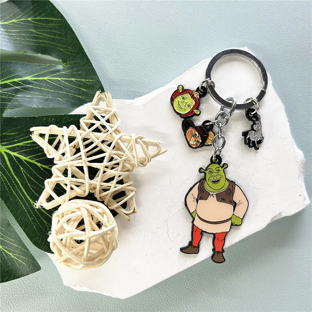 JYYH Green Monster Cartoon Comic Cosplay Surrounding Keychains High Quality Metal Jewelry Gifts for Friends Can be Wholesale