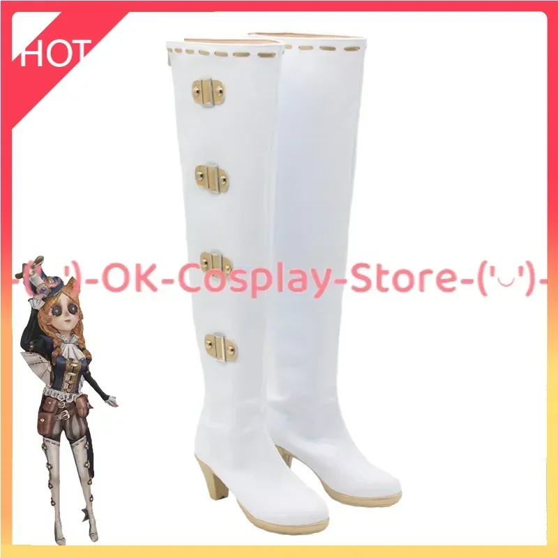 

[Custom Made] Game Identity V Anne Lester Toy Merchant Cosplay Shoes Halloween Carnival Boots Cosplay Prop Anime PU Leather Shoe