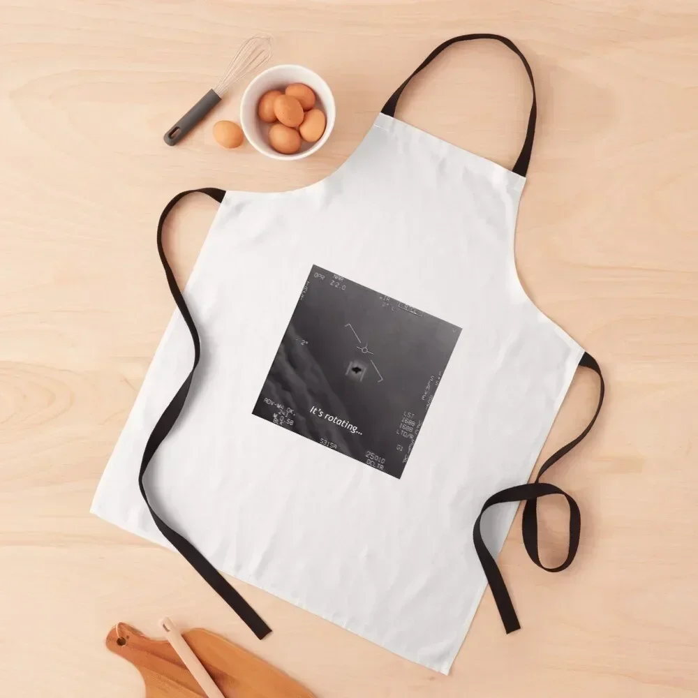 

It's rotating... (GIMBAL UAP / UFO) Apron Kitchen Women Home Supplies Cleaning Products For Home Woman Work Apron