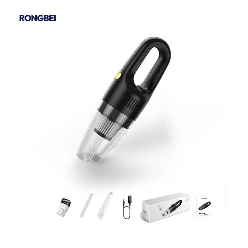 USB Rechargeable High Power Cordless Car Vacuum Cleaner Wet and Dry Dual Use Handheld Household Vacuum Cleaner Bagless
