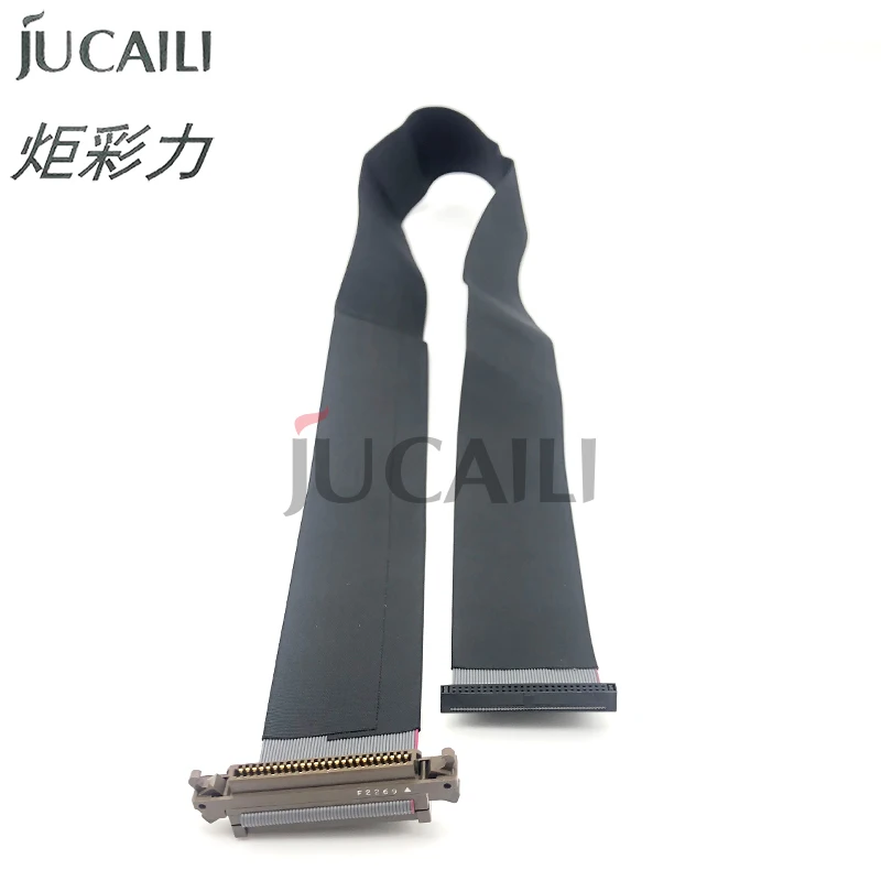 Jucaili 50pins 650mm long gray konica 512i/1024 printhead cable for Allwin human flora inkjet printer 50Pin data head cable