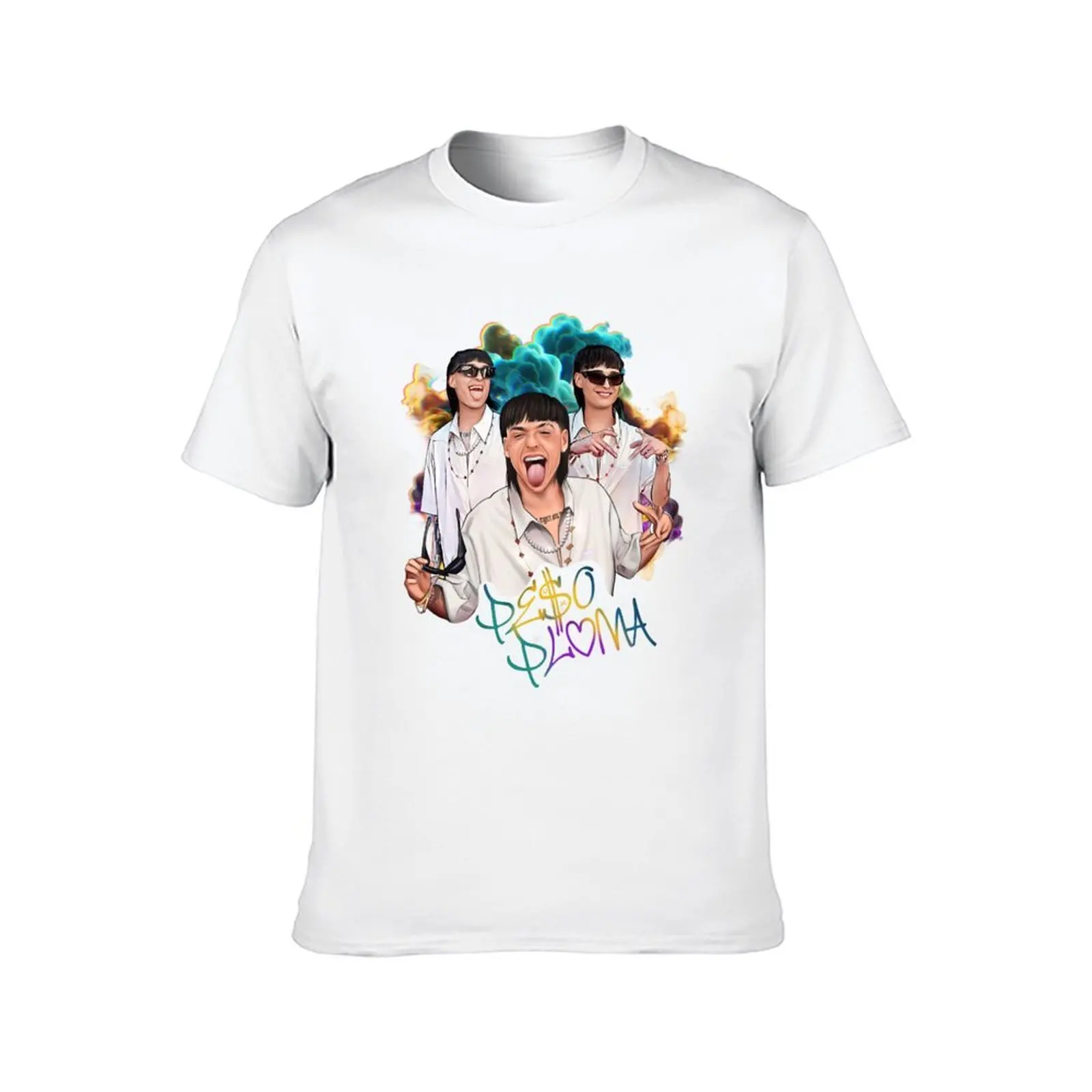 تي شيرت بيسو بلوما للرجال برسوم جرافيك تي شيرت رجالي عادي