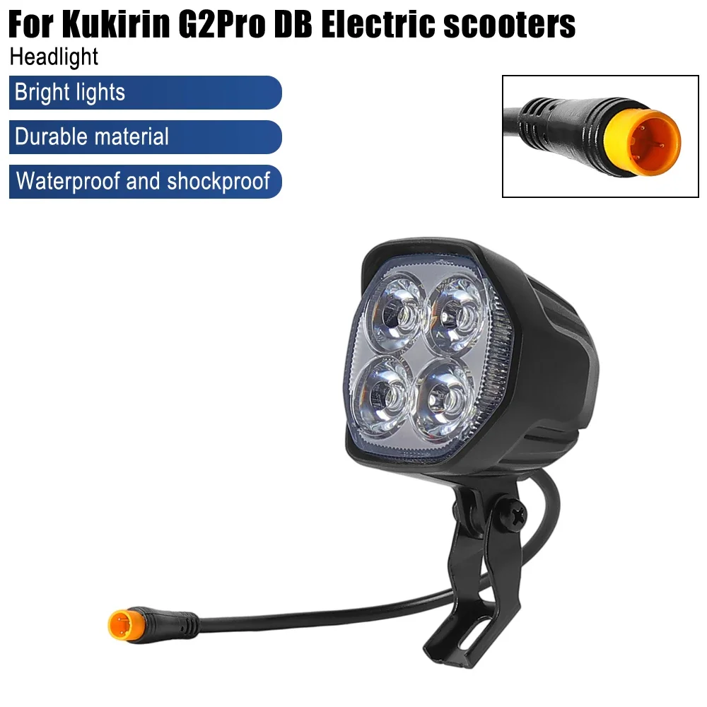 Wasserdichte LED-Frontscheinwerferlampe für Kukirin G2 Pro DB Frontlicht Elektroroller Ersatzteile – Detail 1