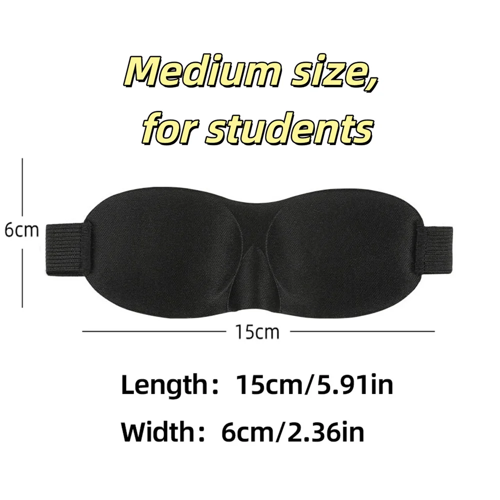 New 3D Student Medium-Sized Breathable Zero-Pressure Sun-Blocking Eye Mask Equipped With Highly Elastic Adjustable Mask Straps