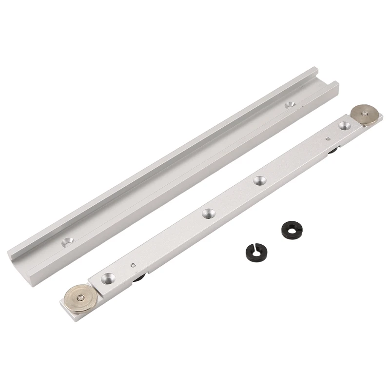 T Track Miter Bar Slider,Aluminium Alloy Miter Bar,Jig And Fixture Bar Slider Table Saw Gauge Rod Wiith Chute