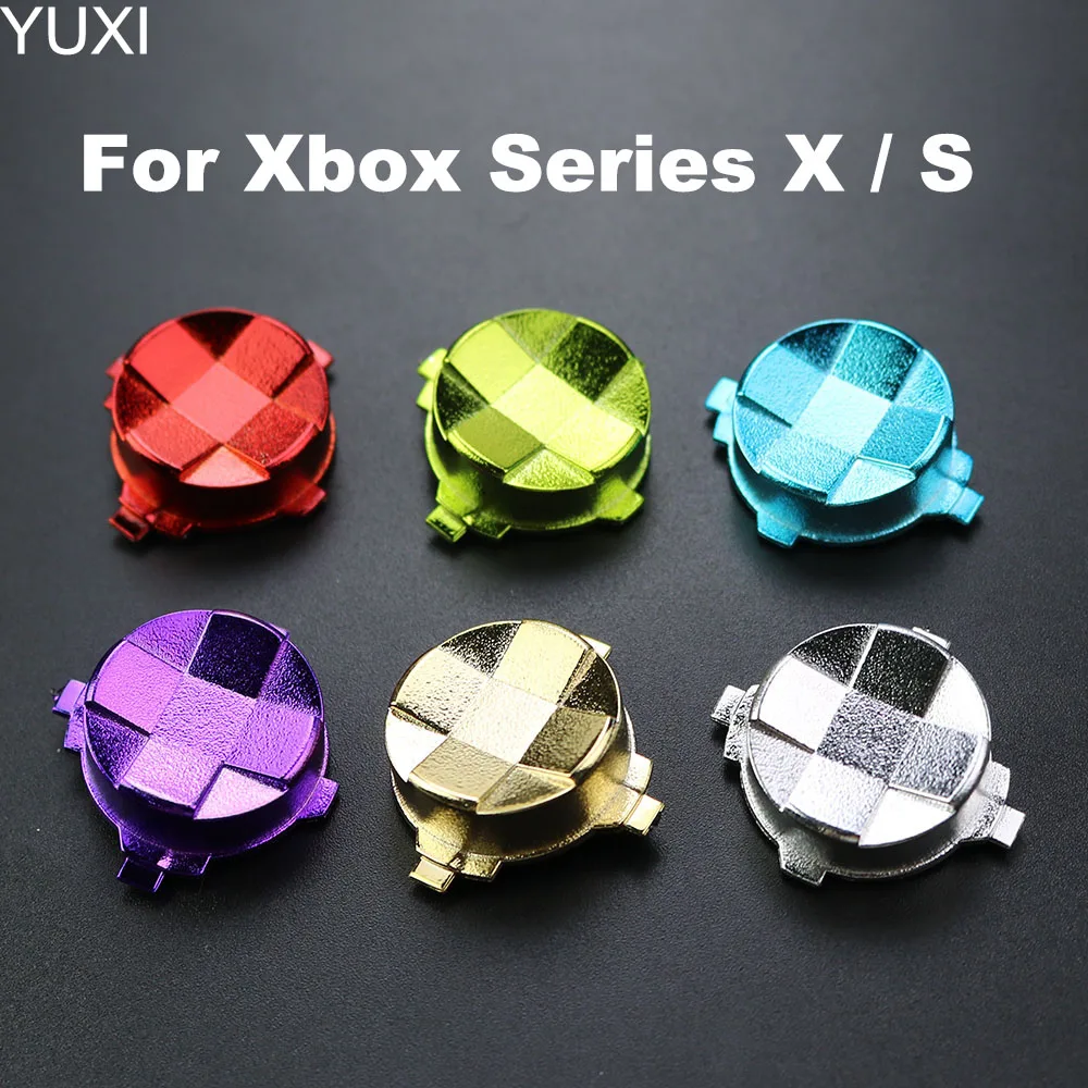 

YUXI 1PCS Replacement Dpad D Pad Plastic Chrome Button Direction Key Cross Buttons For Xbox Series X / S Controller Game Accesso