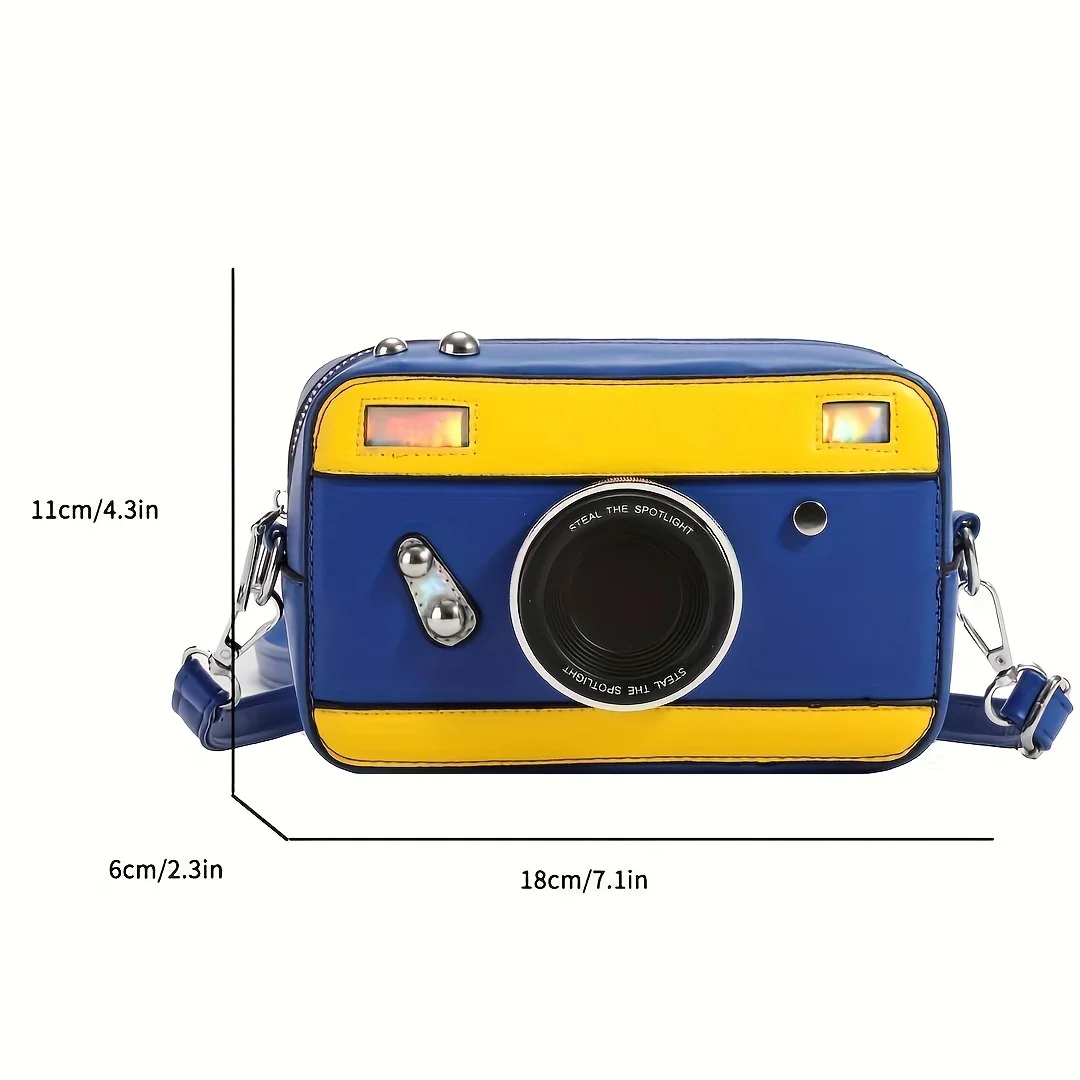 Personalisierte und kreative Mini-Kameratasche, Retro-Umhängetasche, vielseitige Tasche, Nischenbox-Tasche, kleine quadratische Tasche mit frischer Kette – Detail 7