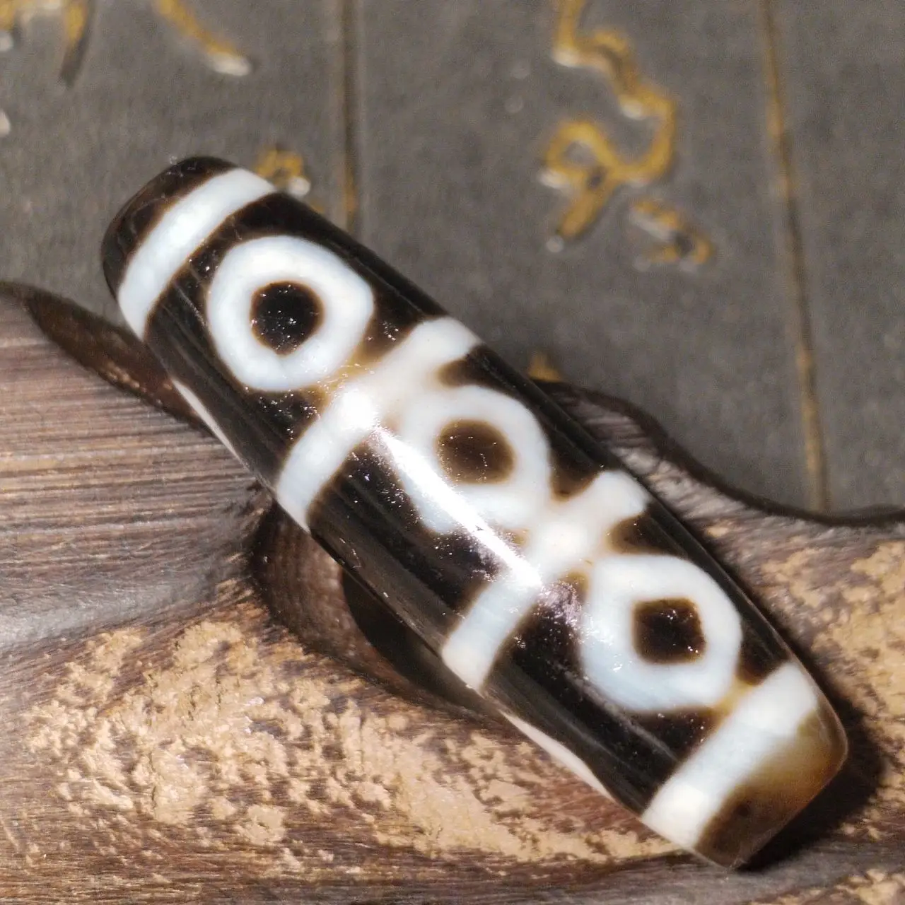 

Тибетский тотем, натуральный агат Dzi, черный и белый Бриз, 8 глаз, подвеска, DIY аксессуары, Бесплатная доставка