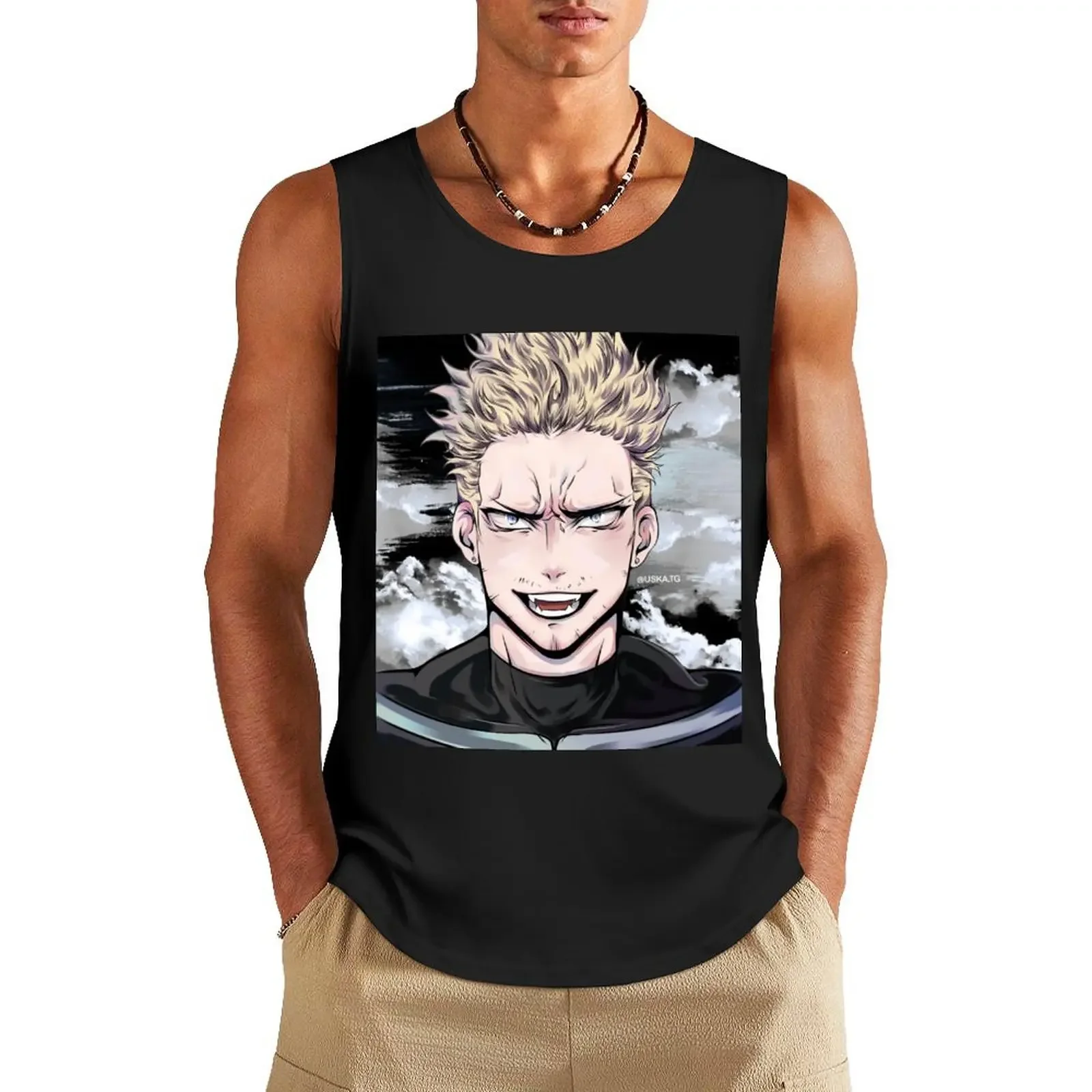 

Hero Twice Tank Top anime t-shirts sleeveless shirt man gym men gym Men's summer clothes