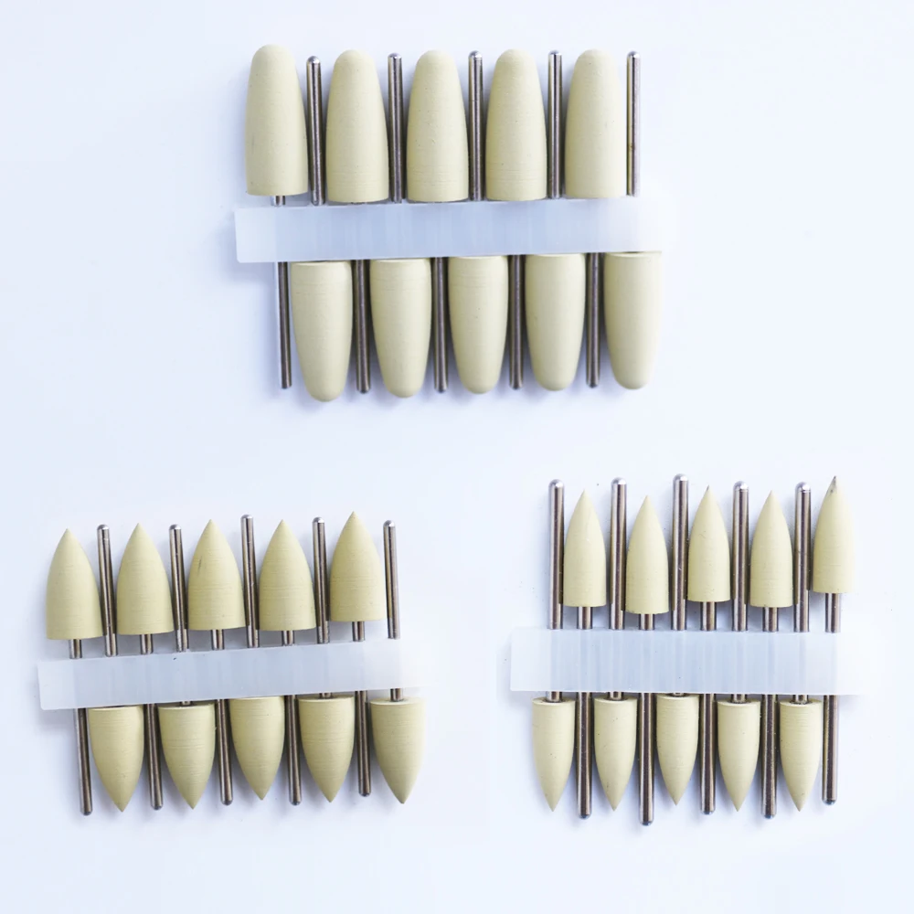 10pcs/kit Rubber Grinding Head 2.35mm Shank Accessory