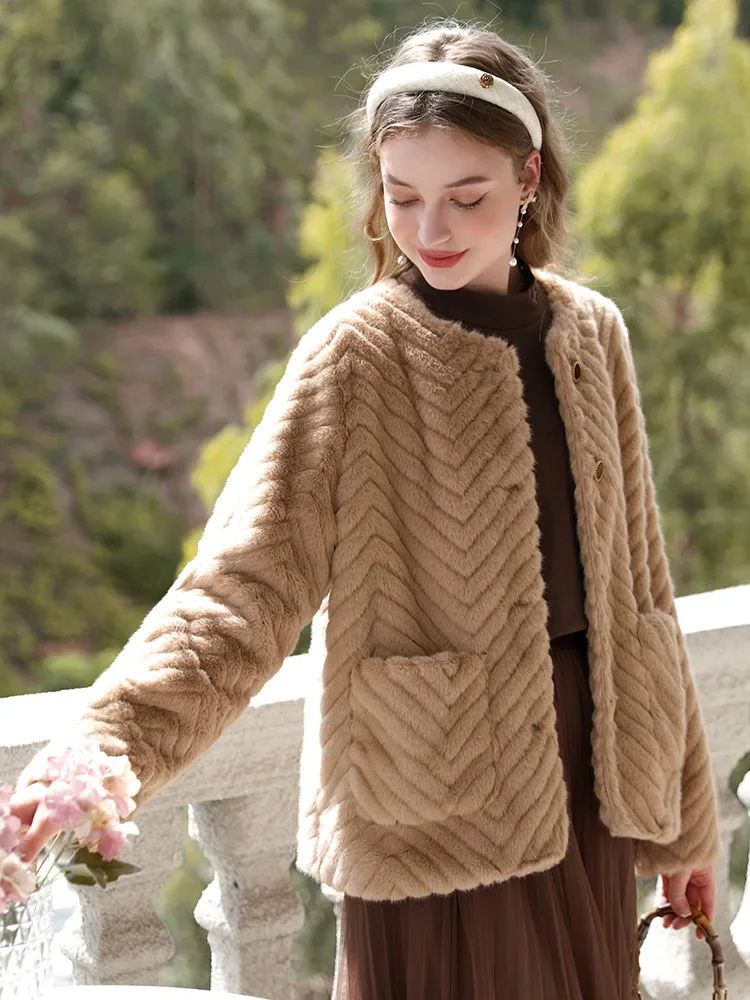 I BELIEVE YOU Coat Winter for Women 2023 New Casual Basics Lazy Shearling Hairy Jacket Female Vintage Quality Outwear 2234155413