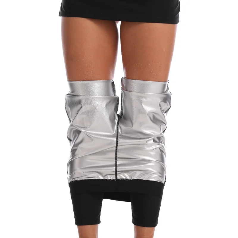 Women High Waist Sauna Pants Fitness Exercise Slimming Leggings Compression Sweat Shapewear Gym Workout Waist Trainer Trimmer image 3
