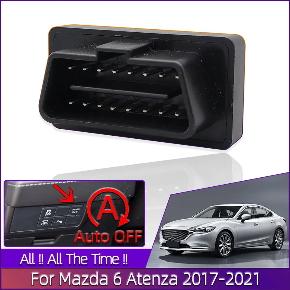 

For Mazda 6 Atenza 2017-2021 i-stop Disabler Controller Automatically Stop Start System Off Closer Multifunction OBD Plug Socket