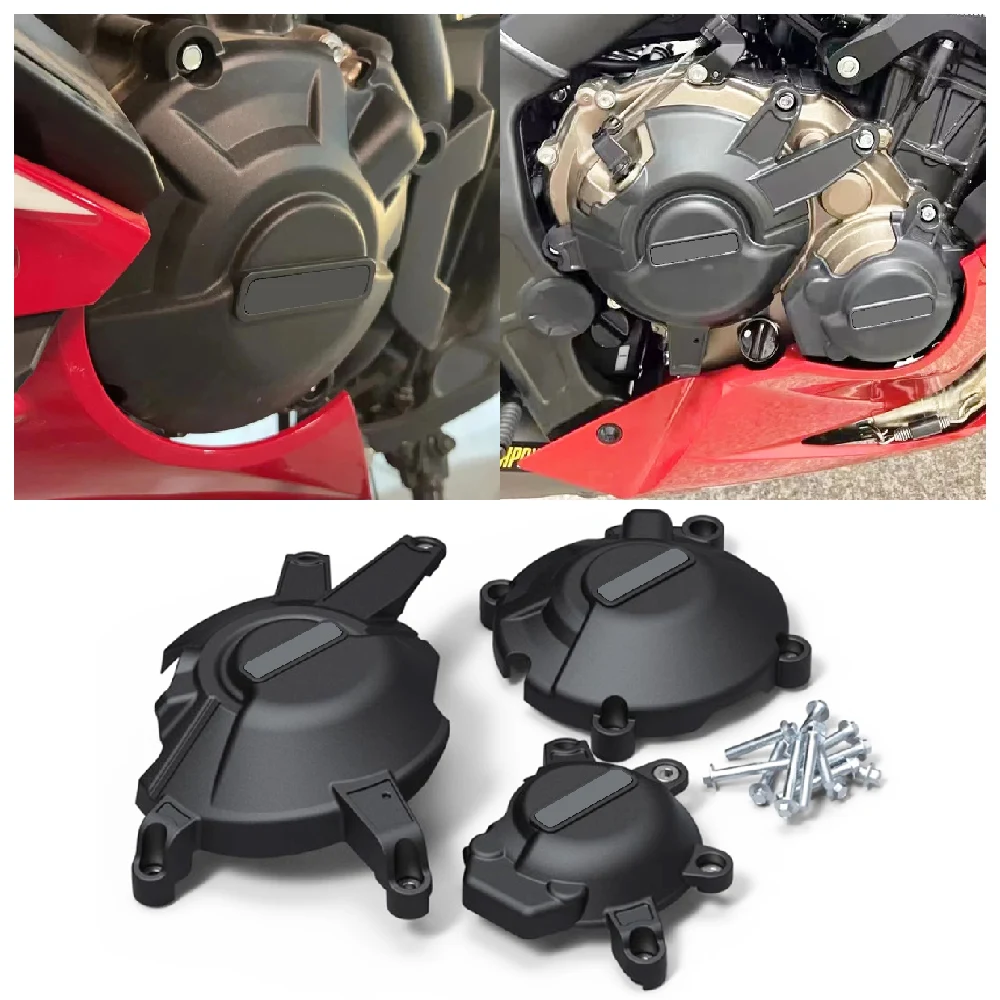 

Fits for Honda CBR650R CB650R CBR CB 650R ABS 2021 2022 2023 2024 Motorcycle Engine Stator Case Covers Secondary Guards Set